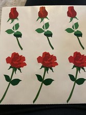 Mrs. Grossman's Stickers RED ROSES Flowers Free Ship USA
