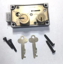Diebold 17505 497L 03-899 RtH Safe Deposit Box Lock, 2 Renter Keys, No Guard Key