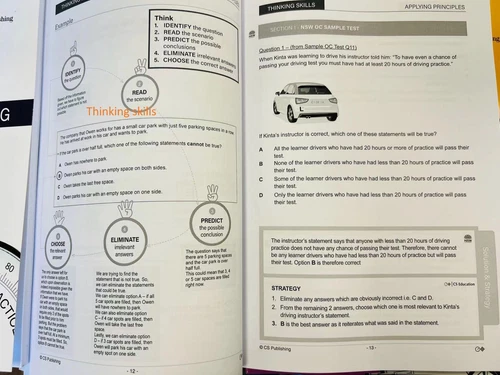CS Education OC Placement Test Strategies by categories pk of 3 Thinking Skills - Picture 3 of 13
