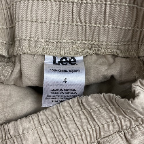 Lee Boys Casual Cargo Khaki Shorts Size 4T 20"Waist 6"Inseam - Picture 9 of 12