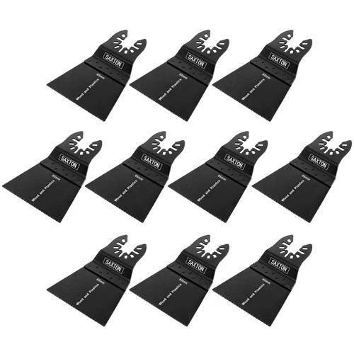 Saxton 65mm Blades for Dewalt Stanley Black & Decker Multitools (10 Pack)