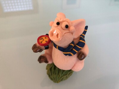 Piggin  Late funny pig figurine keepsake NIB Unique great stocking stuffer!
