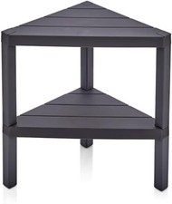 Triangle Corner Shelf Space-Saving Freestanding Shelving Unit Storage Bookcase