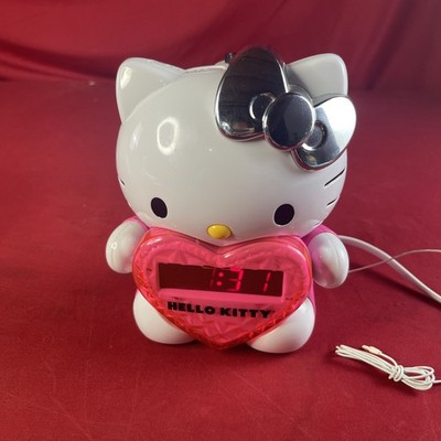 Hello Kitty KT2064P Time Wall Projection Projector AM/FM Alarm