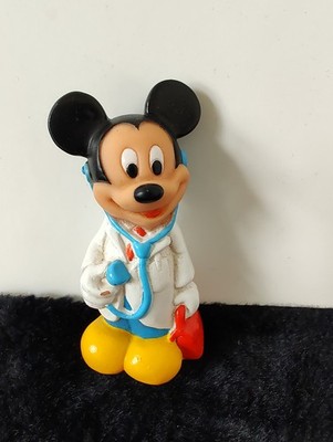 VTG Mickey Mouse Doctor RARE Figurine Toy Arco PVC