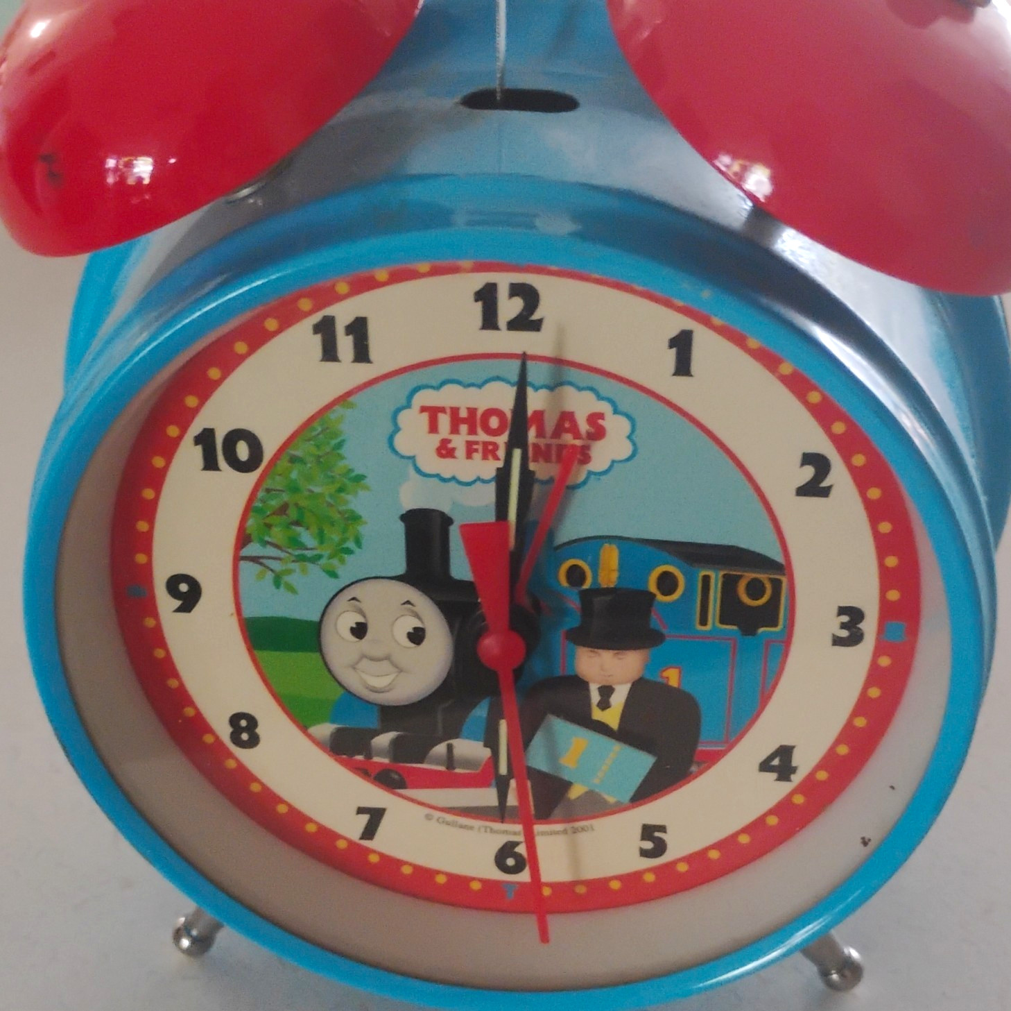 Thomas & Friends Thomas Tank Engine Twin Bell Analog Quartz Alarm Clock Blue
