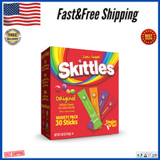 Skittles Singles to Go Drink Mix Variety Pack 30 Count With 4 Flavors Sugar-Free