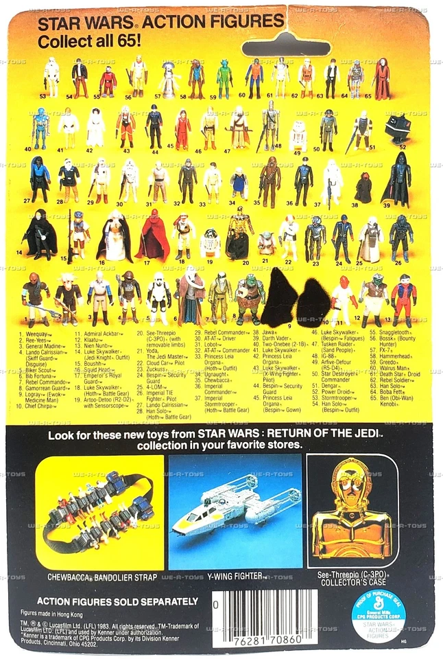 Figura de acción Star Wars El Retorno del Jedi Han Solo 65 Back 1983 Kenner #38260 Foto 3 de 4