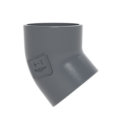 KML-Bogen DN 125, 45 Grad