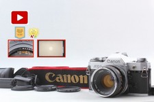 O Lens MINT /Strap Canon AE-1 Silver 35mm Film Camera FD 50mm f/1.8 From JAPAN