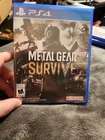 🎮 Metal Gear Survive (Sony PlayStation 4, 2018) PS4