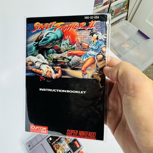 Street Fighter II (Super Nintendo SNES, 1992) w/Manual + Brutal Paws of Fury LOT - Picture 8 of 9