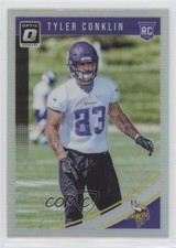 2018 Donruss Optic Rookies Holo Prizm Tyler Conklin #130 04qn