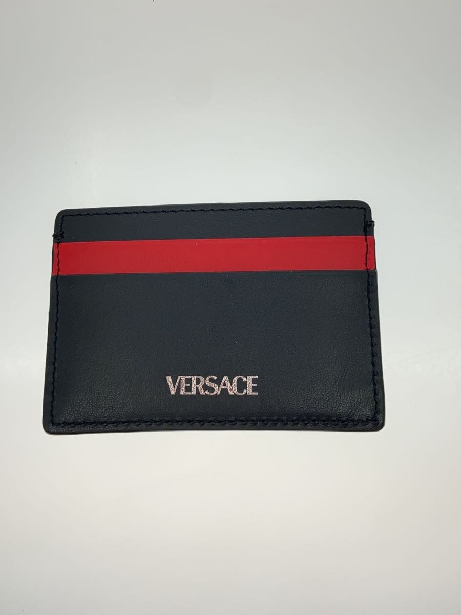 VERSACE Card Case Leather BLK Men's thumbnail 2