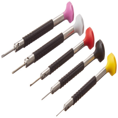 Bergeon 6899-P05 Set Of 5 Watchmakers Ergonomic Screwdrivers Swiss Tools