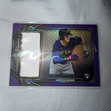 Topps 2022 Triple Threads Single Jumbo Relics Jarren Duran Amethyst /36 Red Sox