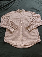 Timberland Men's Shirt Sz L Plaid Button Up Long Sleeve 100 Cotton Vintage