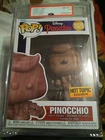 Funko Pop! Wood Walt Disney Pinocchio Hot Topic Exclusive #1029 PSA 8.5 Nm Mt