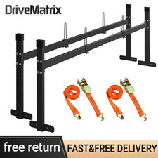 Heavy Duty Roof Top Trailer Ladder Rack Adjustable 5.77-8.65ft 400lbs Fit Use