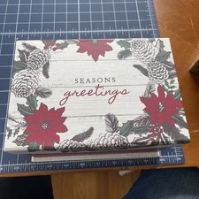 Christmas Gift Box With Attached Lid