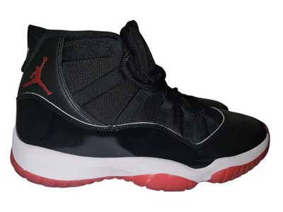 Jordan Air Jordan 11 Retro Bred Black Red 378037-061 High Top Sneaker 2019