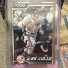 2026 Topps Series 1 Jose Caballero Gold #88 New York Yankees #1685/2026