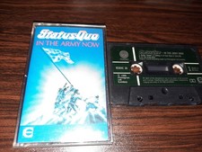 STATUS QUO - IN THE ARMY NOW  CASSETTE TAPE ALBUM 1986