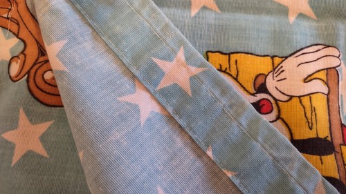 Vintage Mickey Mouse 3 Stck. 1 Blatt/2 Vorhänge 1776 Americana Walt Disney *lesen - Bild 5 von 12