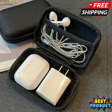 Portable Mini Travel Cable Earphone Phone Charger Storage Case Pouch Coin Purse