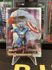 2024 Skybox Marvel Masterpieces ’92 Platinum #16 Captain America Holofoil