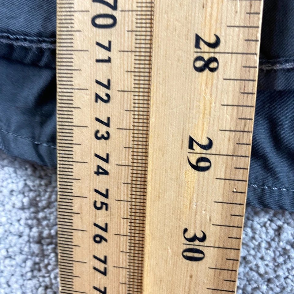 Espirit Top Womens Size 12 Shirt Blouse Button Up Grey Cargo Y2K Short Sleeve - Image 2 of 4