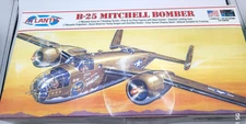 ATLANTIS B-25 MITCHEL BOMBER PLANE #H216 MODEL KIT SCALE 1:64 W/ DISPLAY BASE