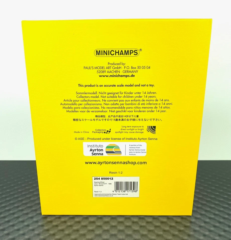 Minichamps 1:2 Lenkrad Ayrton Senna 1985 Team Lotus F1 254850012 - Bild 4 von 4