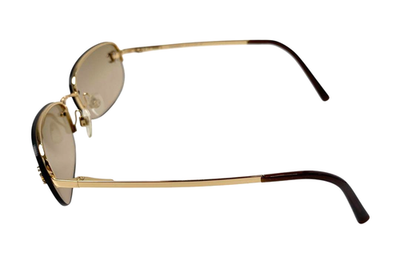 CHANEL Sunglasses Eyewear 4099 125/13 Coco Logo Brown w/Case Y2K