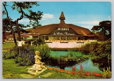 Motel De Witte Bergen Eemnes-Laren Netherlands Thatched Roof 1986 Postcard