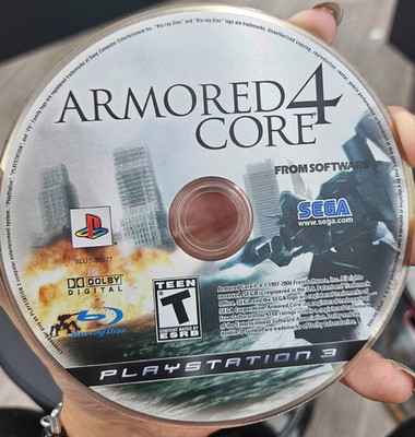 Armored Core 4 (Sony PlayStation 3, 2007) Authentic, Disc Only - Tested and work