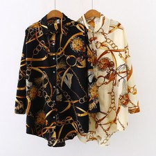 Shirts Vintage Button Tees Blouse Sexy Big Large Top Loose Casual Tops Cardigan
