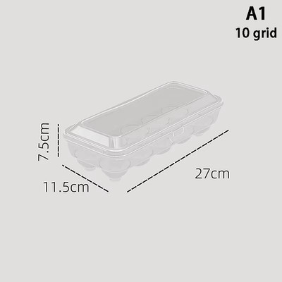 10/15 Grids Eggs Storage Box Plastic Transparent Portable Egg Fresh-Keeping Case