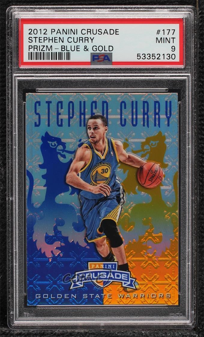2012-13 Panini Crusade Crusade Blue Stephen Curry #177 PSA 9 MINT 04xn