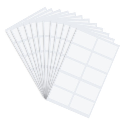 100-200 Gefrieretiketten selbstklebend Tiefkühletikette in weiß DIY Aufkleber