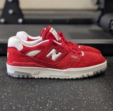 New Balance 550 Low Suede Team Red Basketball Athletic Trainers BB550VND Mens 10
