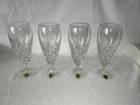 Waterford Crystal Vintage Lismore Iced Beverage Glass Footed Set of 4 NIB