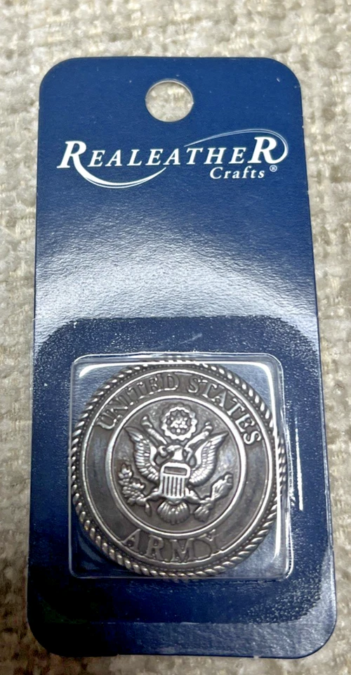 UNITED STATES ARMY Screw back Concho By Silver Creek Leather Co NEW - Image 2 of 3