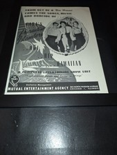 Carl's Paradise Islanders Rare Original 1946 Promo Ad Framed!