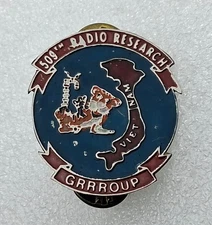 US Army 509th Radio Research Vietnam War Beercan Pin