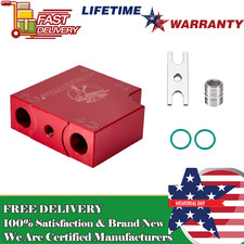 Red Thermal Bypass Block Valve W/ Coupler For 2019+ 6.7L Cummins 68RFE 69ASRC