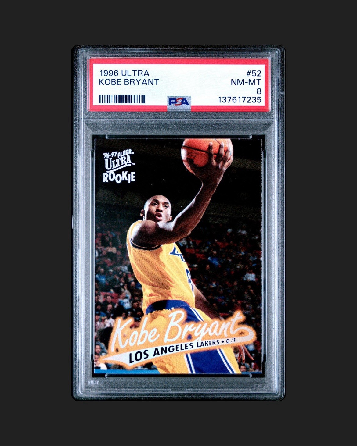 1996 Fleer Ultra Kobe Bryant Rookie #52 PSA 8 NM-MT Lakers RC