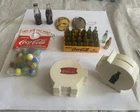 🥤Coke Lot Vintage Drink Coca Cola Yellow Crate with 24 Mini Bottles + More!