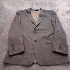 Brooks Brothers 1818 Regent Blazer 40R Gray Windowpane Loro Piana Wool Italy