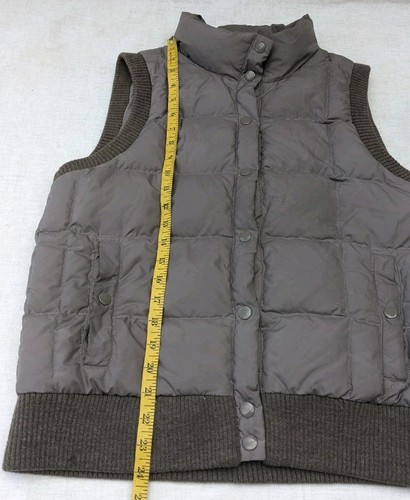 J. Crew Women's M Medium Green Down Puffer Vest Zip Up - Picture 6 of 11